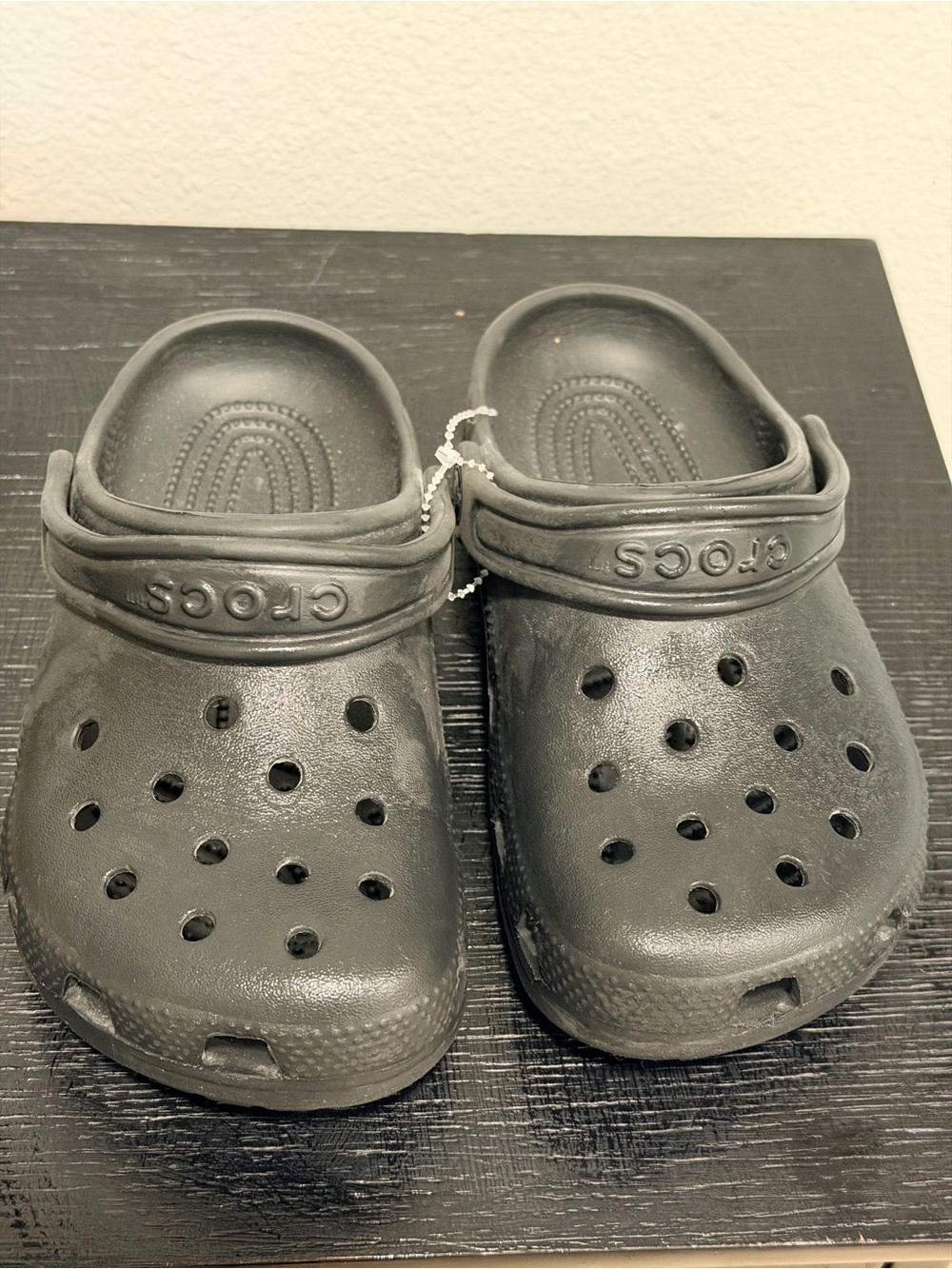Crocs Classic Black Clogs- Size 1